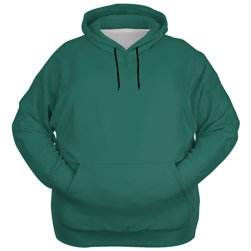 Deep Medium Blue-Green Hoodie PLUS (BG-ME-DE) - Ghost Front PLUS