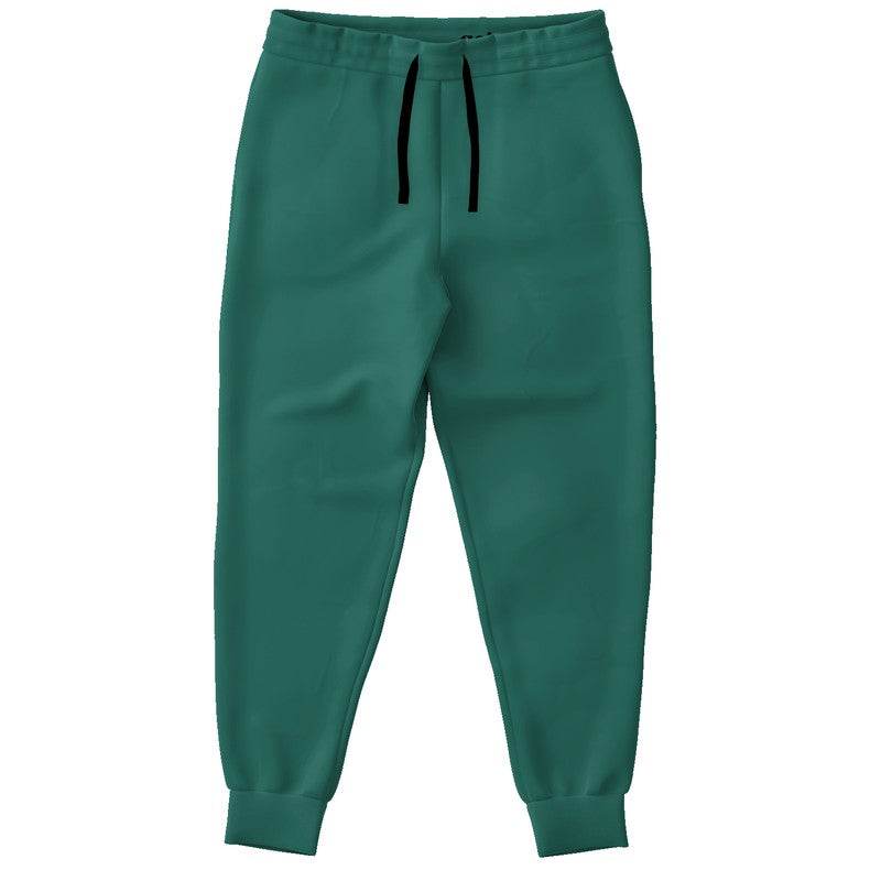 Deep Medium Blue-Green Joggers (BG-ME-DE) - Front