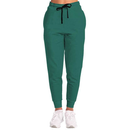 Deep Medium Blue-Green Joggers (BG-ME-DE) - Woman Front