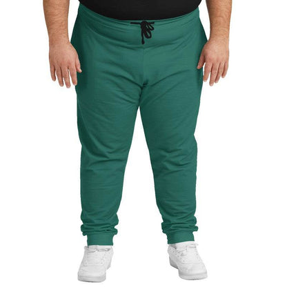 Deep Medium Blue-Green Joggers PLUS (BG-ME-DE) - Man Front PLUS