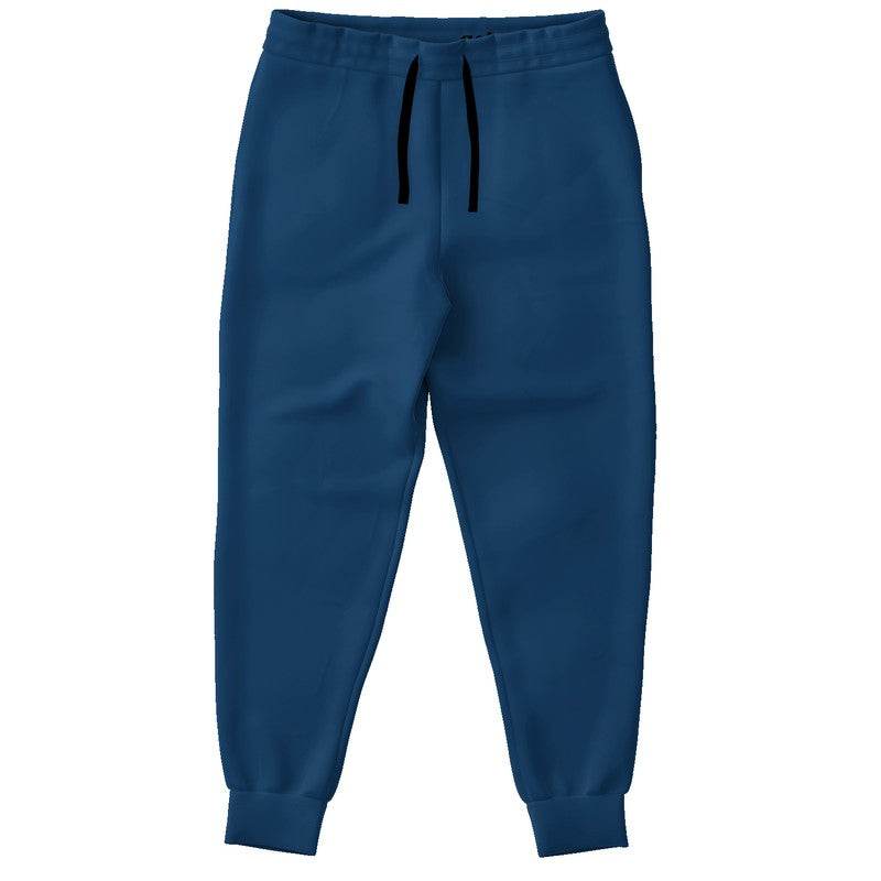 Deep Medium Blue Joggers (IB3-ME-DE) - Front