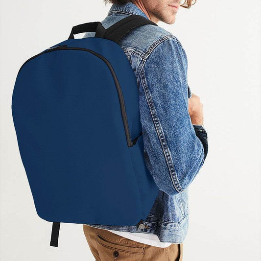 Deep Medium Blue Waterproof Backpack (IB2-ME-DE) - Man CloseUp