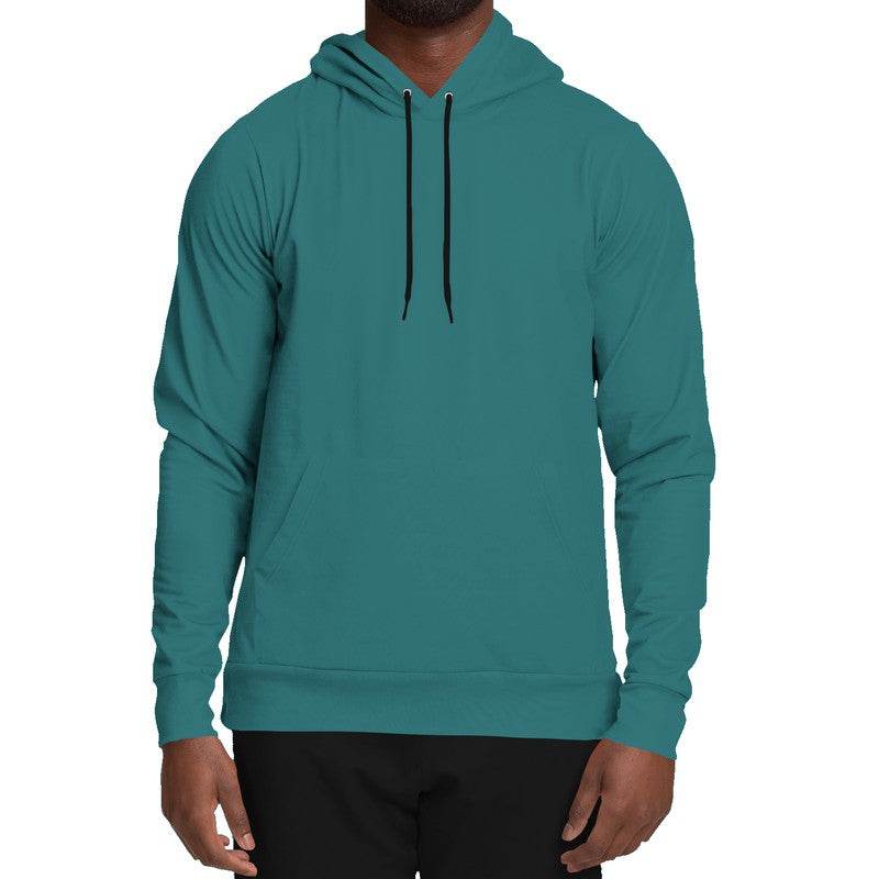Deep Medium Cyan Hoodie (CBG1-ME-DE) - Man Front