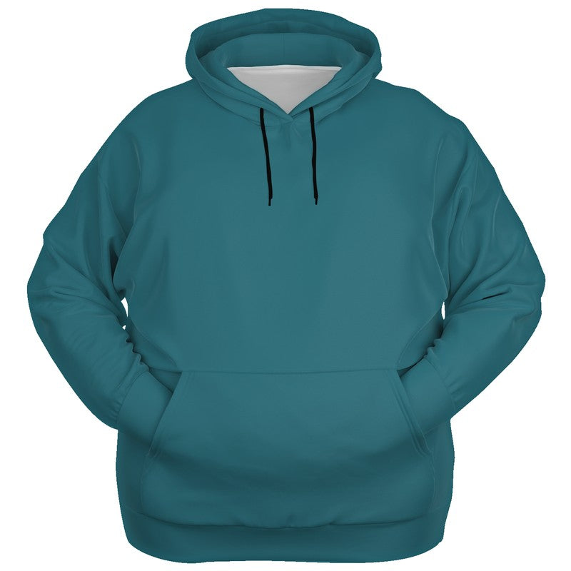 Deep Medium Cyan Hoodie PLUS (C-ME-DE) - Ghost Front PLUS
