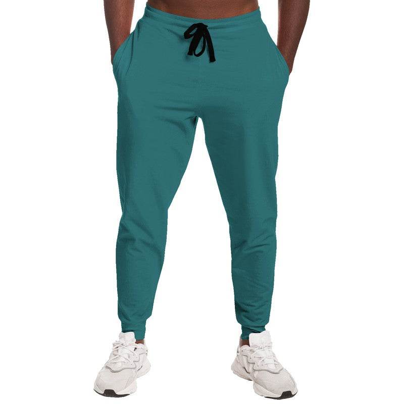 Deep Medium Cyan Joggers (CBG1-ME-DE) - Man Front