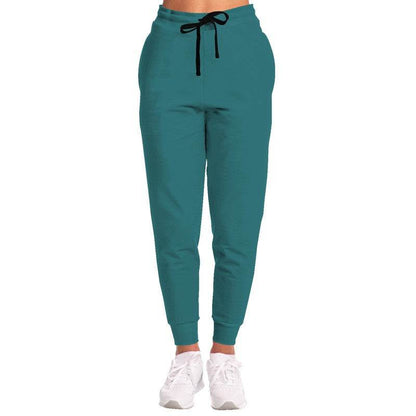Deep Medium Cyan Joggers (CBG1-ME-DE) - Woman Front