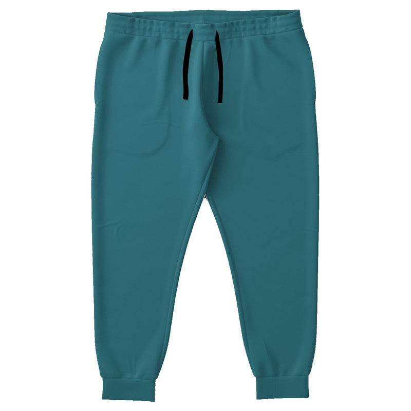 Deep Medium Cyan Joggers PLUS (C-ME-DE) - Front PLUS
