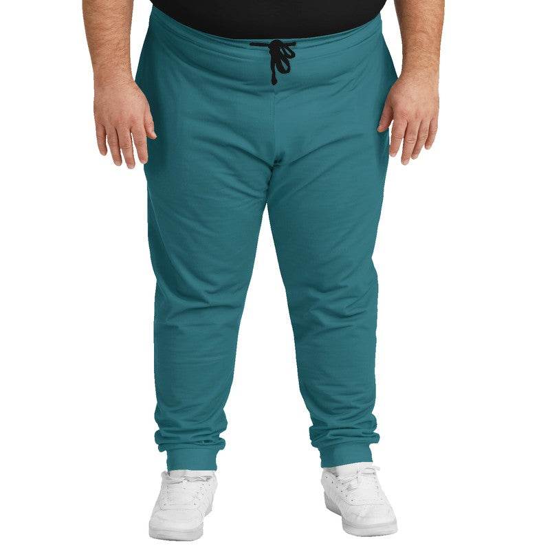 Deep Medium Cyan Joggers PLUS (C-ME-DE) - Man Front PLUS