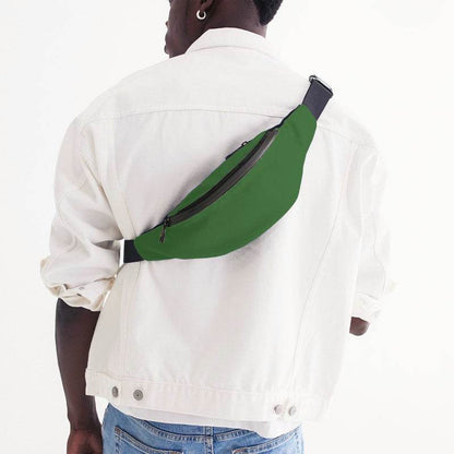 Deep Medium Green Belt Bag (GL1-ME-DE) - Man Back