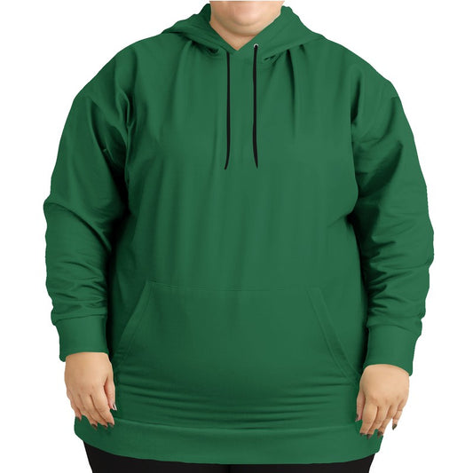 Deep Medium Green Hoodie PLUS (BGG3-ME-DE) - Woman Front PLUS