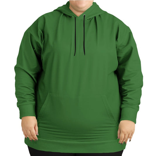 Deep Medium Green Hoodie PLUS (GL1-ME-DE) - Woman Front PLUS