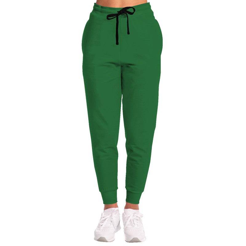 Deep Medium Green Joggers (G-ME-DE) - Woman Front