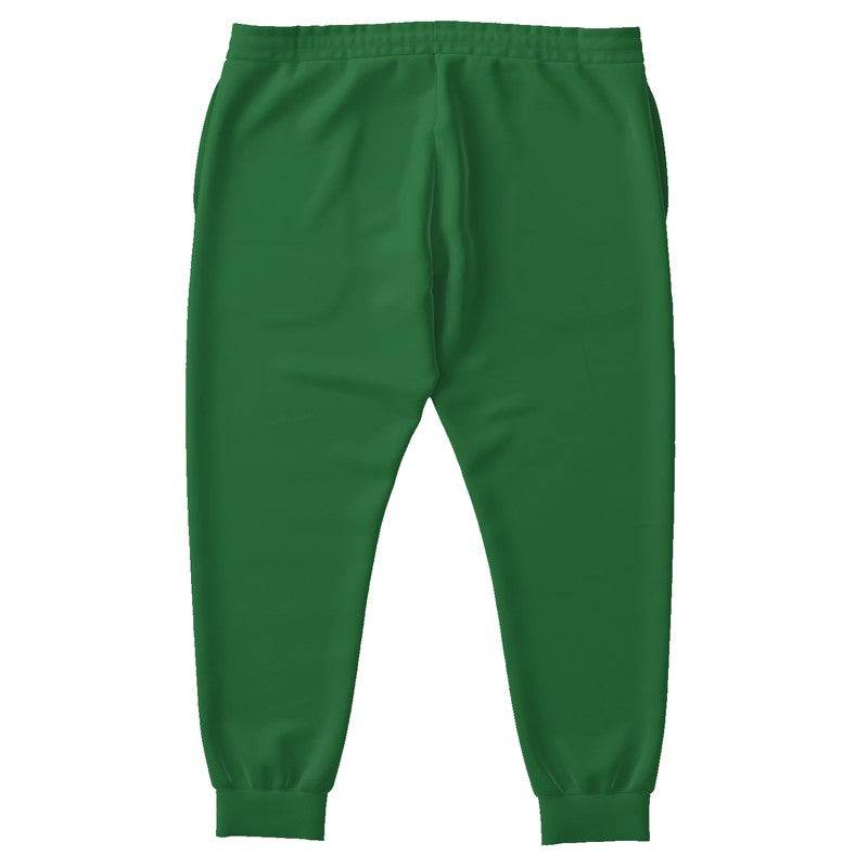 Deep Medium Green Joggers PLUS (G-ME-DE) - Back PLUS