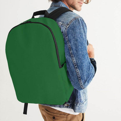 Deep Medium Green Waterproof Backpack (G-ME-DE) - Man CloseUp