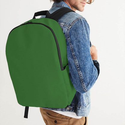 Deep Medium Green Waterproof Backpack (GL1-ME-DE) - Man CloseUp