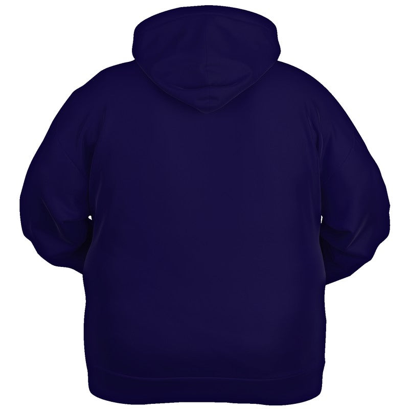 Deep Medium Indigo Hoodie PLUS (PUI2-ME-DE) - Ghost Back PLUS