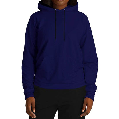 Deep Medium Indigo Hoodie (PUI3-ME-DE) - Woman Front
