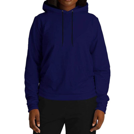 Deep Medium Indigo Hoodie (PUI3-ME-DE) - Woman Front