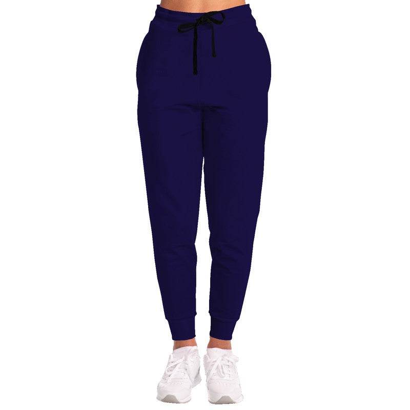 Deep Medium Indigo Joggers (PUI2-ME-DE) - Woman Front
