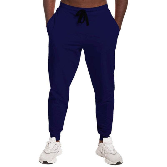 Deep Medium Indigo Joggers (PUI3-ME-DE) - Man Front
