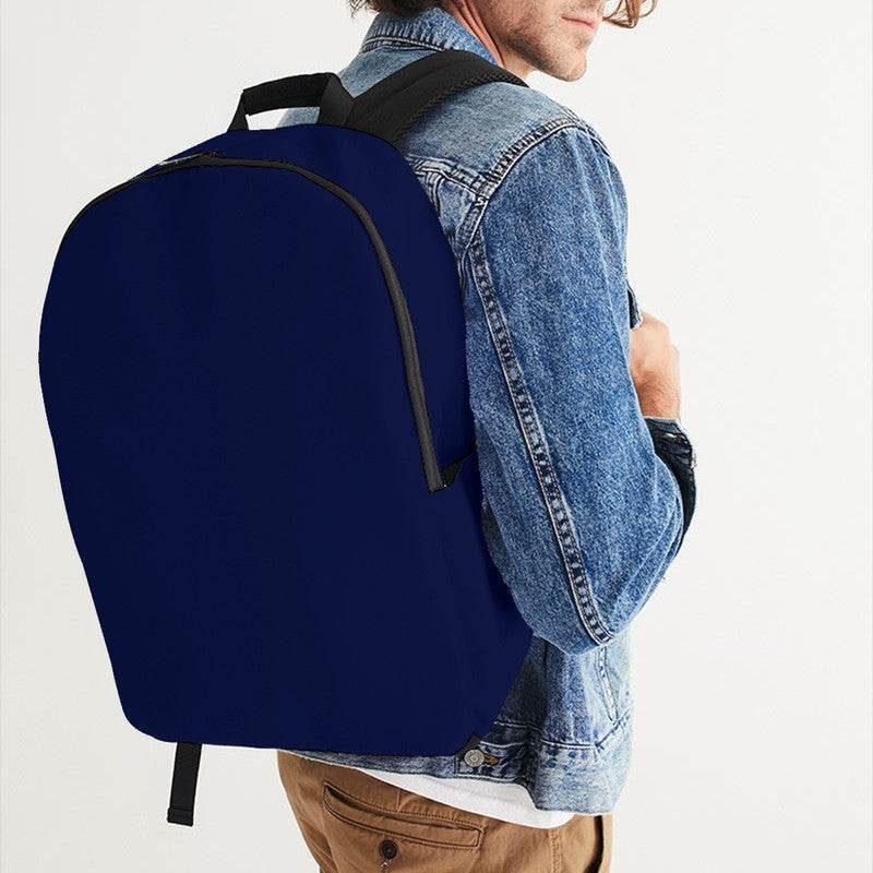Deep Medium Indigo Waterproof Backpack (I-ME-DE) - Man CloseUp