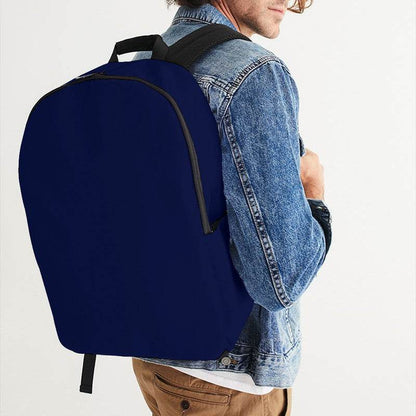Deep Medium Indigo Waterproof Backpack (I-ME-DE) - Man CloseUp