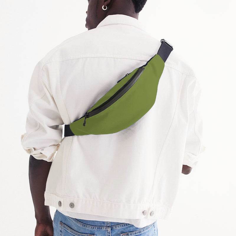 Deep Medium Lime Belt Bag (L-ME-DE) - Man Back