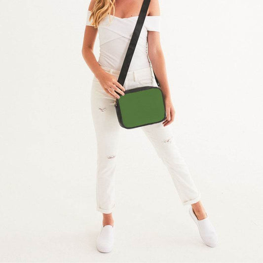 Deep Medium Lime Crossbody Bag (GL2-ME-DE) - Woman Front