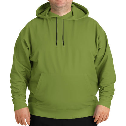 Deep Medium Lime Hoodie PLUS (L-ME-DE) - Man Front PLUS