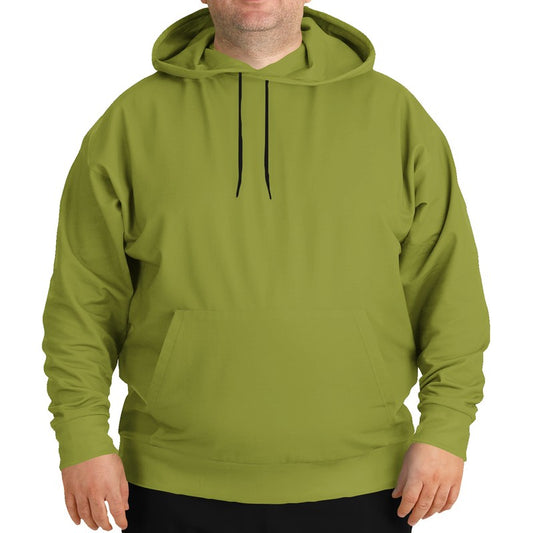 Deep Medium Lime Hoodie PLUS (LY1-ME-DE) - Man Front PLUS
