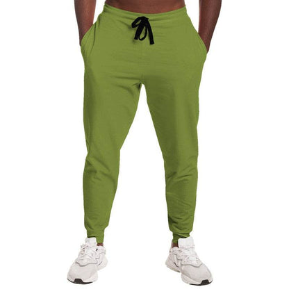 Deep Medium Lime Joggers (L-ME-DE) - Man Front