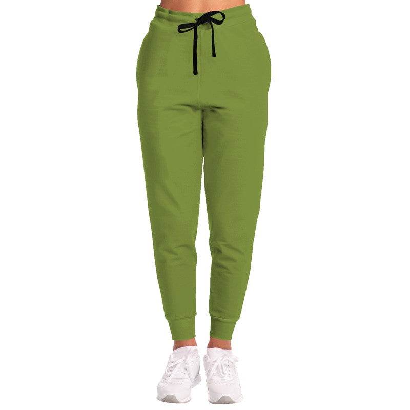 Deep Medium Lime Joggers (L-ME-DE) - Woman Front