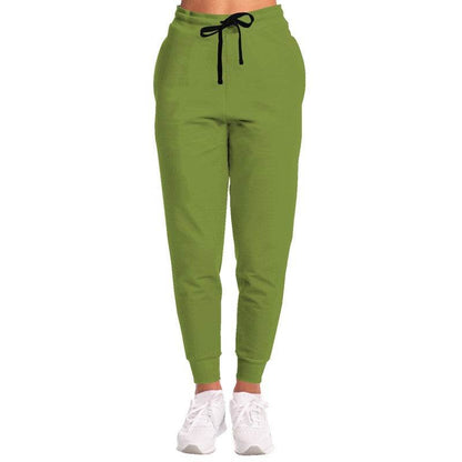 Deep Medium Lime Joggers (L-ME-DE) - Woman Front