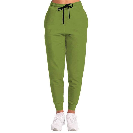 Deep Medium Lime Joggers (L-ME-DE) - Woman Front