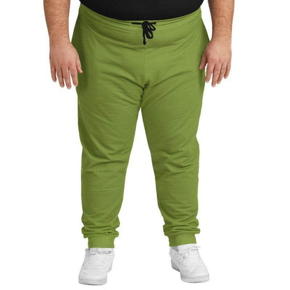 Deep Medium Lime Joggers PLUS (L-ME-DE) - Man Front PLUS