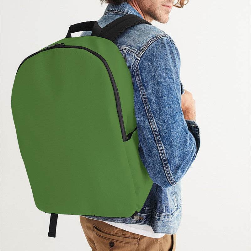 Deep Medium Lime Waterproof Backpack (GL2-ME-DE) - Man CloseUp