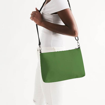 Deep Medium Lime Zip Pouch (GL2-ME-DE) - Side CloseUp