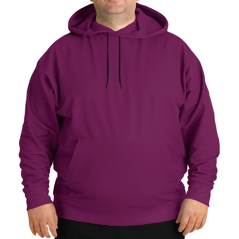 Deep Medium Magenta Hoodie PLUS (PIM2-ME-DE) - Man Front PLUS