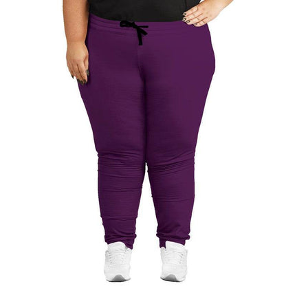 Deep Medium Magenta Joggers PLUS (M-ME-DE) - Woman Front PLUS