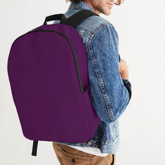 Deep Medium Magenta Waterproof Backpack (M-ME-DE) - Man CloseUp