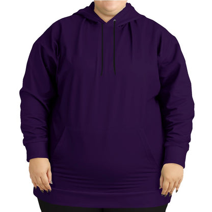 Deep Medium Purple Hoodie PLUS (MPU3-ME-DE) - Woman Front PLUS