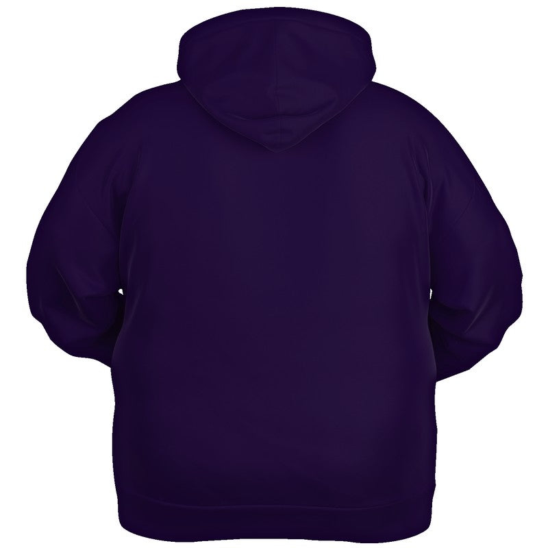 Deep Medium Purple Hoodie PLUS (PU-ME-DE) - Ghost Back PLUS