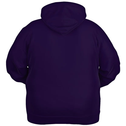Deep Medium Purple Hoodie PLUS (PU-ME-DE) - Ghost Back PLUS