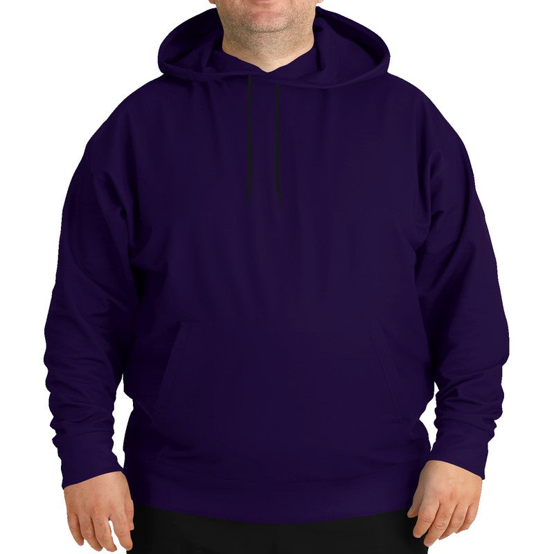 Deep Medium Purple Hoodie PLUS (PU-ME-DE) - Man Front PLUS