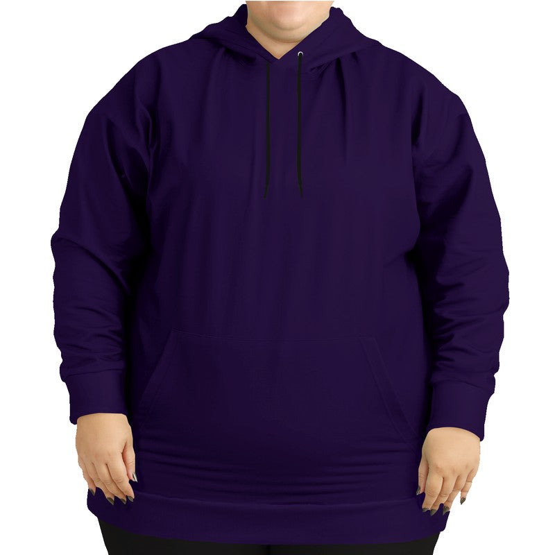 Deep Medium Purple Hoodie PLUS (PU-ME-DE) - Woman Front PLUS