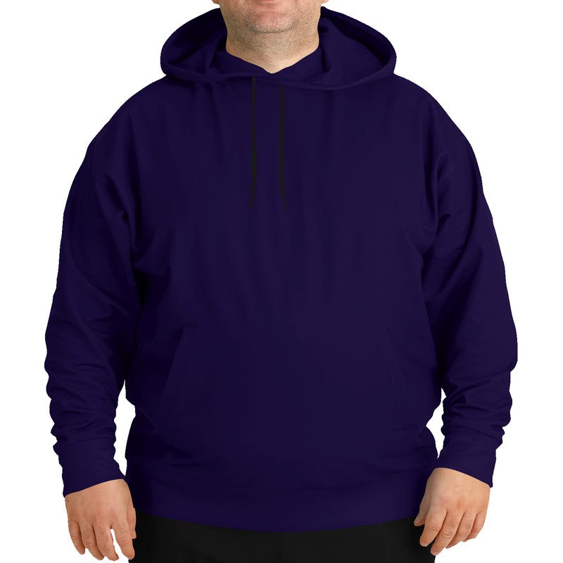 Deep Medium Purple Hoodie PLUS (PUI1-ME-DE) - Man Front PLUS