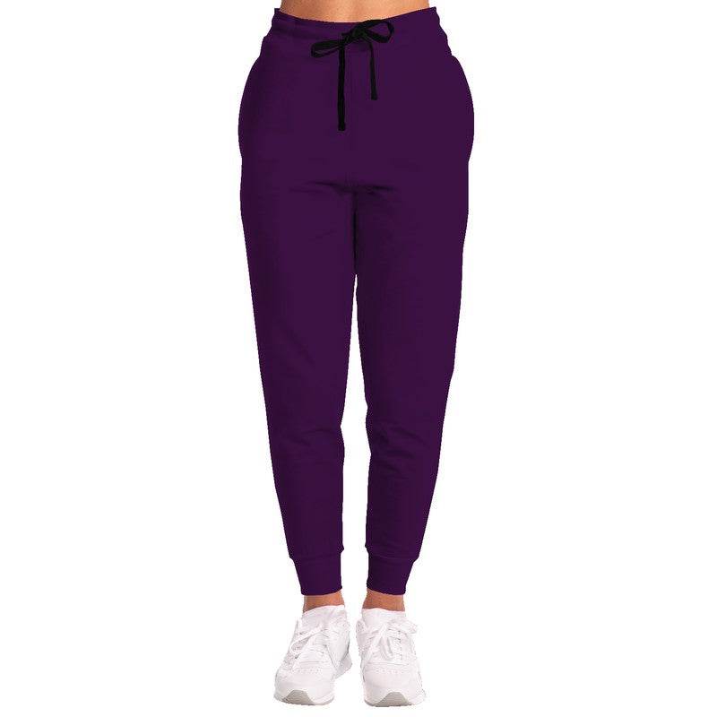 Deep Medium Purple Joggers (MPU1-ME-DE) - Woman Front