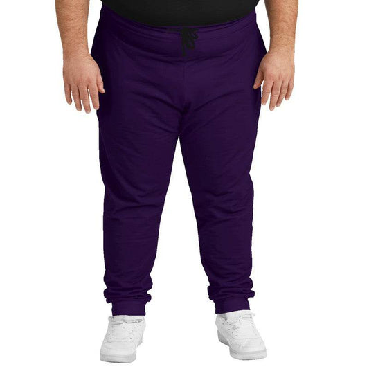 Deep Medium Purple Joggers PLUS (MPU3-ME-DE) - Man Front PLUS