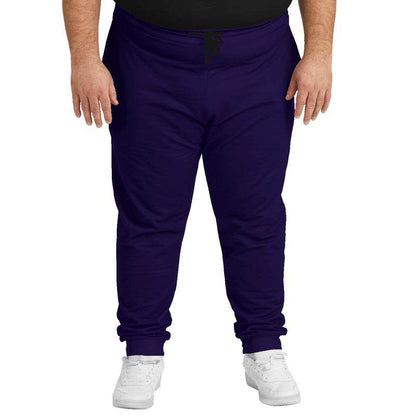 Deep Medium Purple Joggers PLUS (PUI1-ME-DE) - Man Front PLUS
