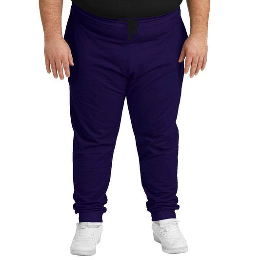 Deep Medium Purple Joggers PLUS (PUI1-ME-DE) - Man Front PLUS